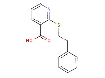 2-[(2-phenylethyl)thio]nicotinic acid