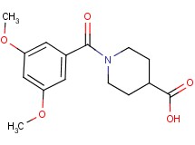 1-(3,5-dimethoxybenzoyl)piperidine-4-carboxylic acid