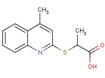 2-[(4-methyl-2-quinolinyl)thio]propanoic acid