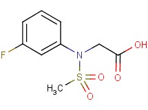 N-(3-fluorophenyl)-N-(methylsulfonyl)glycine