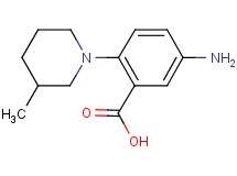 5-amino-2-(3-methyl-1-piperidinyl)benzoic acid