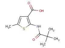 2-[(2,2-dimethylpropanoyl)amino]-5-methyl-3-thiophenecarboxylic acid