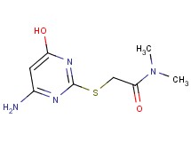 2-[(4-amino-6-hydroxy-2-pyrimidinyl)thio]-N,N-dimethylacetamide