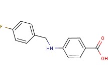 4-[(4-fluorobenzyl)amino]benzoic acid