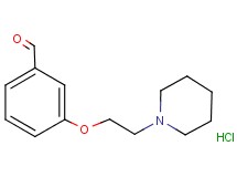 3-[2-(1-piperidinyl)ethoxy]benzaldehyde hydrochloride