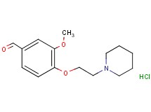3-methoxy-4-[2-(1-piperidinyl)ethoxy]benzaldehyde hydrochloride