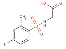 N-[(4-fluoro-2-methylphenyl)sulfonyl]glycine