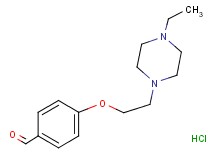 4-[2-(4-ethyl-1-piperazinyl)ethoxy]benzaldehyde hydrochloride