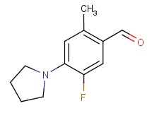 5-fluoro-2-methyl-4-(1-pyrrolidinyl)benzaldehyde