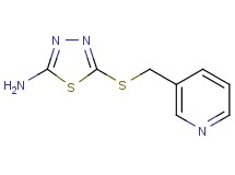 5-[(3-pyridinylmethyl)thio]-1,3,4-thiadiazol-2-amine