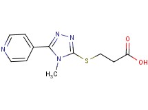 3-{[4-methyl-5-(4-pyridinyl)-4H-1,2,4-triazol-3-yl]thio}propanoic acid