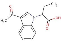 2-(3-acetyl-1H-indol-1-yl)butanoic acid