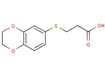 3-(2,3-dihydro-1,4-benzodioxin-6-ylthio)propanoic acid