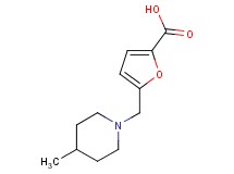 5-[(4-methyl-1-piperidinyl)methyl]-2-furoic acid