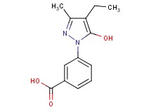 3-(4-ethyl-5-hydroxy-3-methyl-1H-pyrazol-1-yl)benzoic acid
