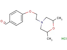 4-[2-(2,6-dimethyl-4-morpholinyl)ethoxy]benzaldehyde hydrochloride