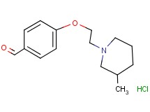 4-[2-(3-methyl-1-piperidinyl)ethoxy]benzaldehyde hydrochloride