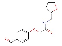 2-(4-formylphenoxy)-N-(tetrahydro-2-furanylmethyl)acetamide