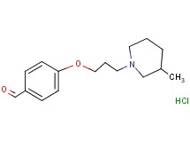 4-[3-(3-methyl-1-piperidinyl)propoxy]benzaldehyde hydrochloride