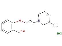 2-[3-(3-methyl-1-piperidinyl)propoxy]benzaldehyde hydrochloride