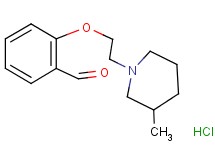 2-[2-(3-methyl-1-piperidinyl)ethoxy]benzaldehyde hydrochloride