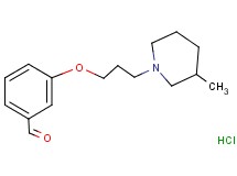 3-[3-(3-methyl-1-piperidinyl)propoxy]benzaldehyde hydrochloride