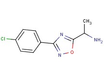 1-[3-(4-chlorophenyl)-1,2,4-oxadiazol-5-yl]ethanamine