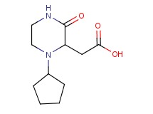 (1-cyclopentyl-3-oxo-2-piperazinyl)acetic acid (1-cyclopentyl-3-oxo-2-piperazinyl)acetic acid