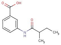 3-[(2-methylbutanoyl)amino]benzoic acid