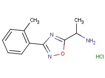 {1-[3-(2-methylphenyl)-1,2,4-oxadiazol-5-yl]ethyl}amine hydrochloride