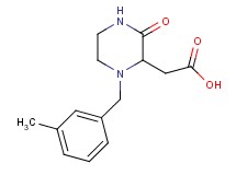 [1-(3-methylbenzyl)-3-oxo-2-piperazinyl]acetic acid