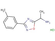 {1-[3-(3-methylphenyl)-1,2,4-oxadiazol-5-yl]ethyl}amine hydrochloride