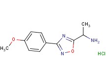 {1-[3-(4-methoxyphenyl)-1,2,4-oxadiazol-5-yl]ethyl}amine hydrochloride