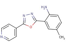 4-methyl-2-(5-pyridin-4-yl-1,3,4-oxadiazol-2-yl)aniline