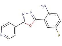 4-fluoro-2-(5-pyridin-4-yl-1,3,4-oxadiazol-2-yl)aniline