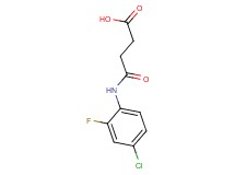 4-[(4-chloro-2-fluorophenyl)amino]-4-oxobutanoic acid