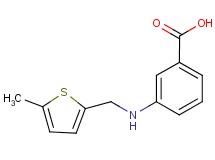 3-{[(5-methyl-2-thienyl)methyl]amino}benzoic acid