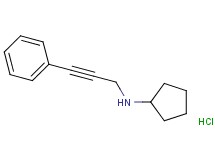 N-(3-phenyl-2-propyn-1-yl)cyclopentanamine hydrochloride