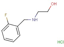 2-[(2-fluorobenzyl)amino]ethanol hydrochloride