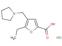 5-ethyl-4-(1-pyrrolidinylmethyl)-2-furoic acid hydrochloride