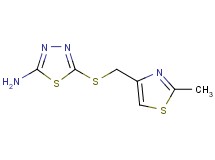 5-{[(2-methyl-1,3-thiazol-4-yl)methyl]thio}-1,3,4-thiadiazol-2-amine