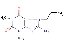 7-allyl-8-amino-1,3-dimethyl-3,7-dihydro-1H-purine-2,6-dione 7-allyl-8-amino-1,3-dimethyl-3,7-dihydro-1H-purine-2,6-dione