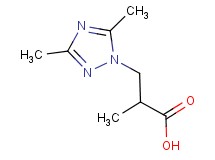 3-(3,5-dimethyl-1H-1,2,4-triazol-1-yl)-2-methylpropanoic acid 3-(3,5-dimethyl-1H-1,2,4-triazol-1-yl)-2-methylpropanoic acid