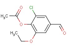 2-chloro-6-ethoxy-4-formylphenyl acetate
