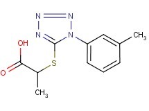 2-{[1-(3-methylphenyl)-1H-tetrazol-5-yl]thio}propanoic acid