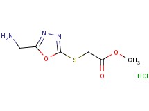 methyl {[5-(aminomethyl)-1,3,4-oxadiazol-2-yl]thio}acetate hydrochloride