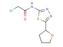 2-chloro-N-[5-(tetrahydro-2-furanyl)-1,3,4-thiadiazol-2-yl]acetamide