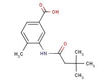 3-[(3,3-dimethylbutanoyl)amino]-4-methylbenzoic acid