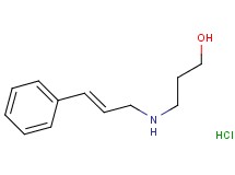 3-{[(2E)-3-phenyl-2-propen-1-yl]amino}-1-propanol hydrochloride