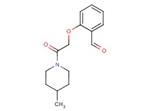 2-[2-(4-methyl-1-piperidinyl)-2-oxoethoxy]benzaldehyde